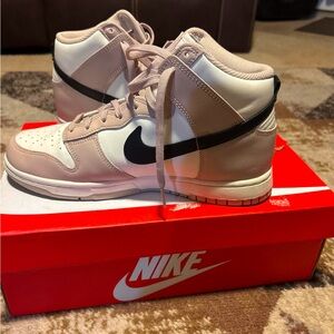 Nike Dunk High in Fossil Stone and Black